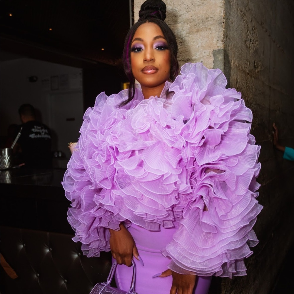 Purple Tulle Blouse